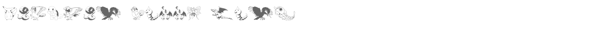 Pokemon Kiddy Ding Pokemon Kiddy Ding.ttf font preview